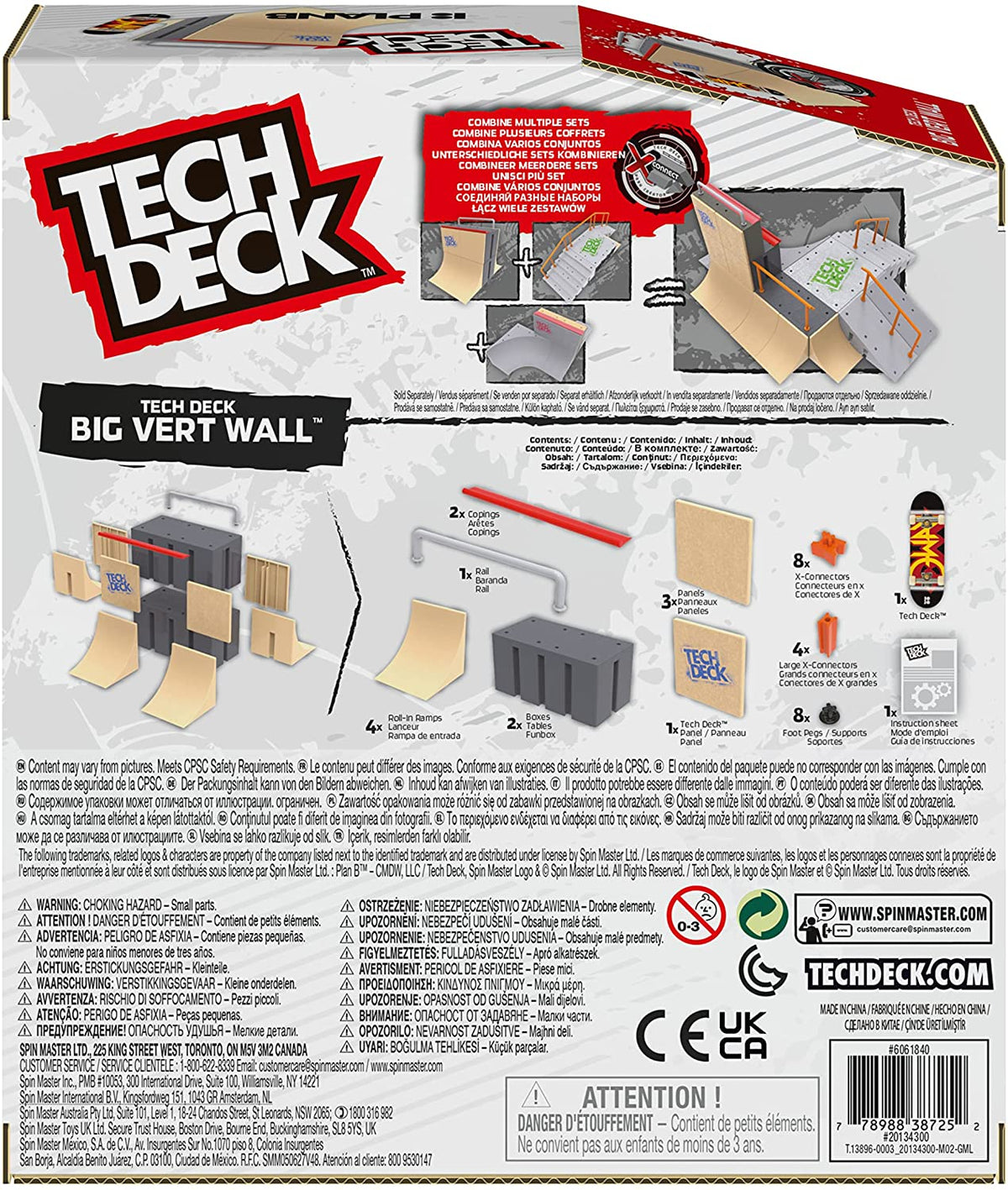 Tech Deck - Big Vert Wall X-Connect Park Creator