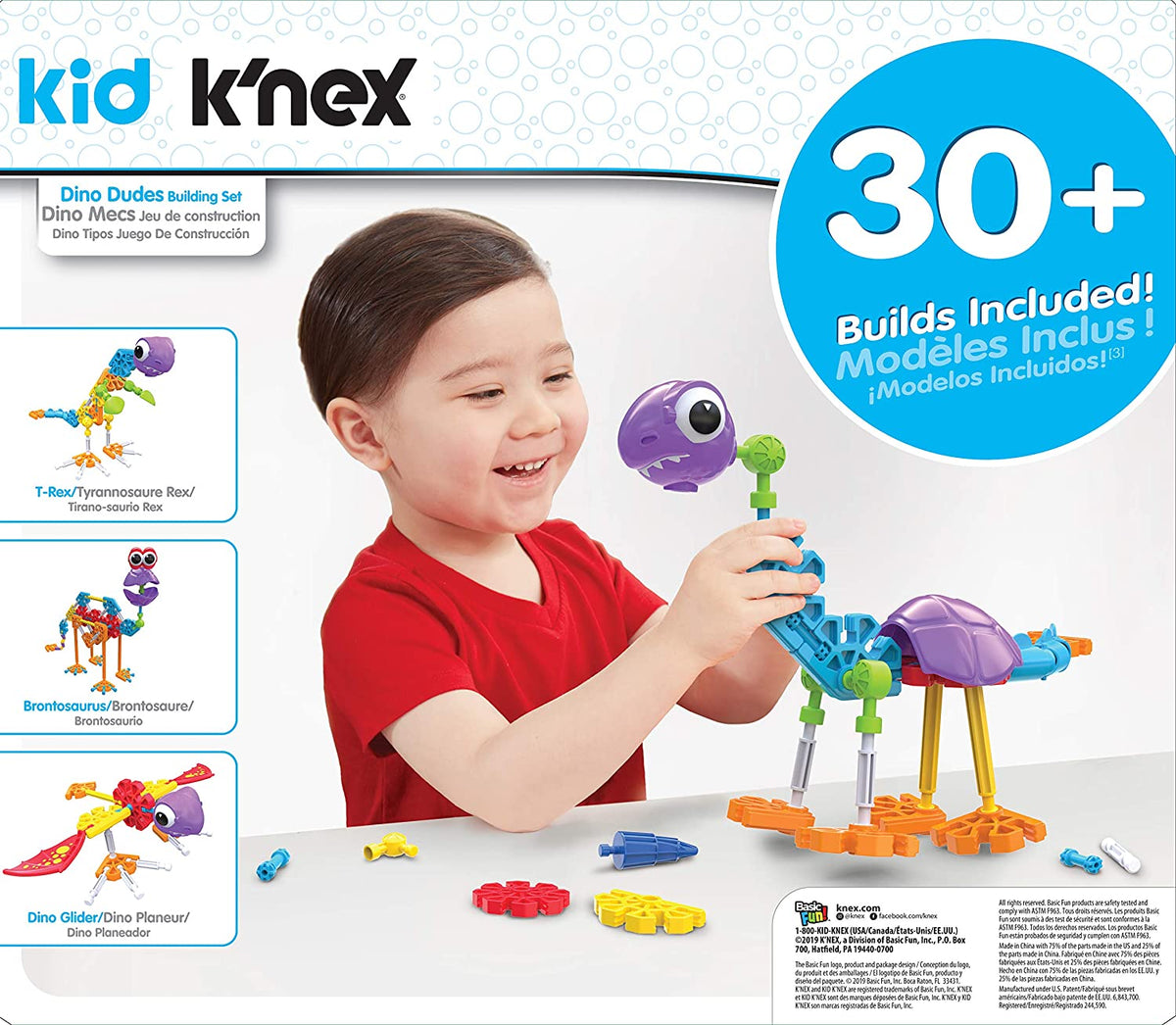 Kid K'NEX 30 Model Dino Dudes Building Set