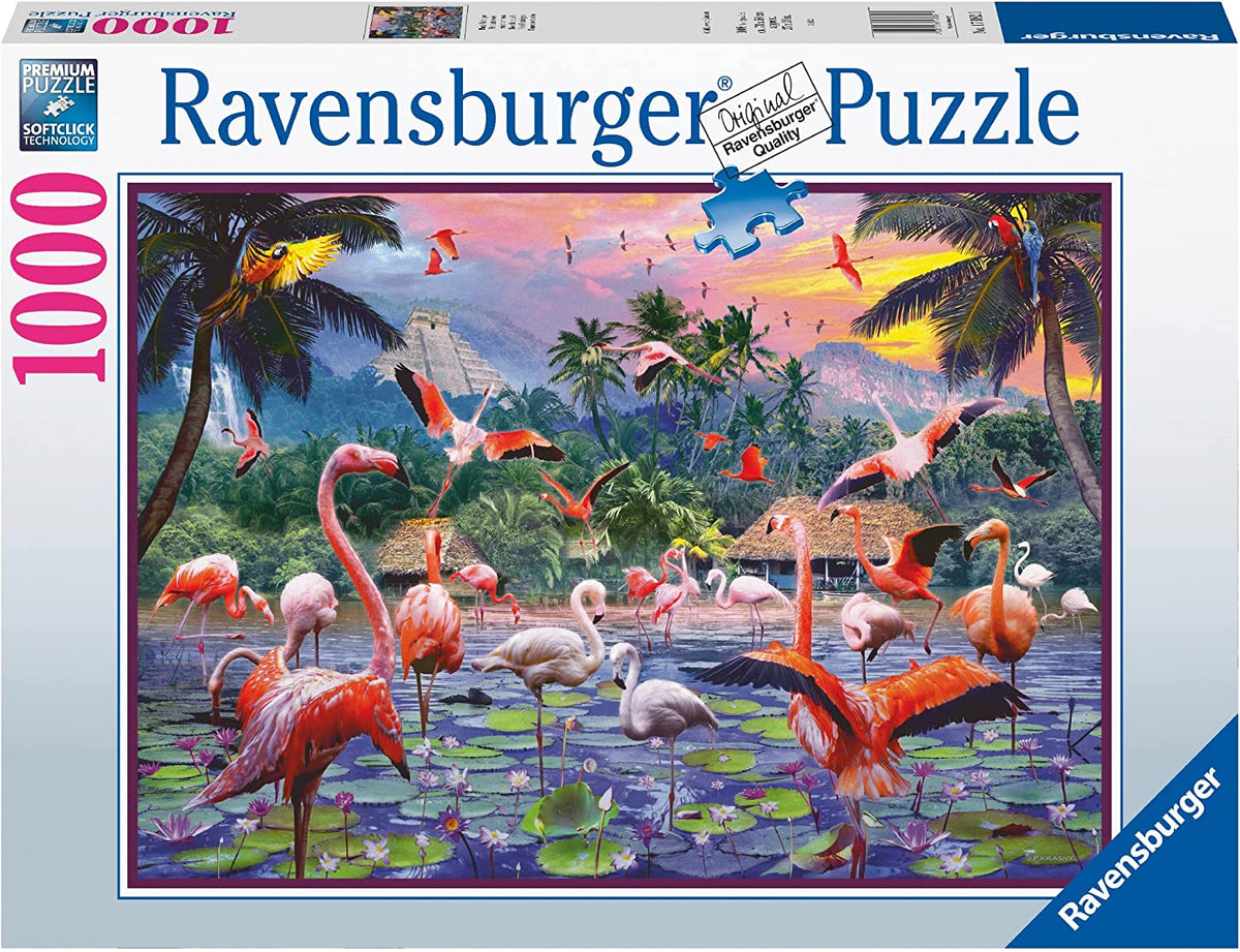 Ravensburger Pink Flamingoes 1000pc