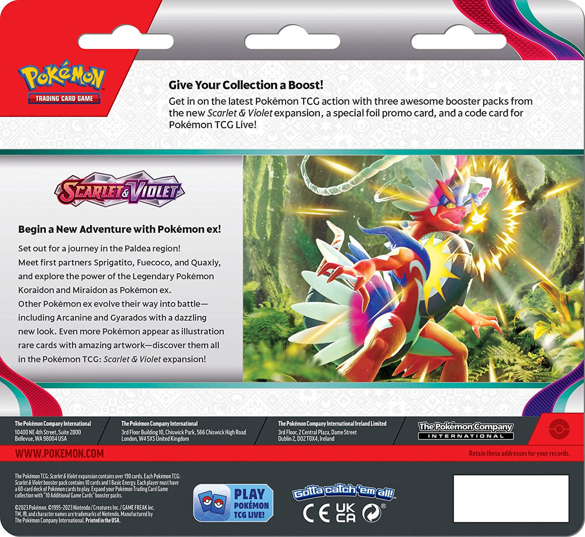 Pokémon TCG: Scarlet and Violet Triple Pack