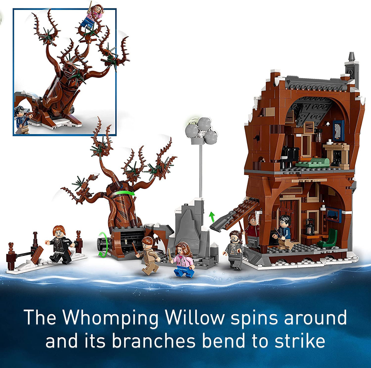 LEGO 76407 Harry Potter The Shrieking Shack &amp; Whomping Willow 2 in 1 Wizarding World Toy