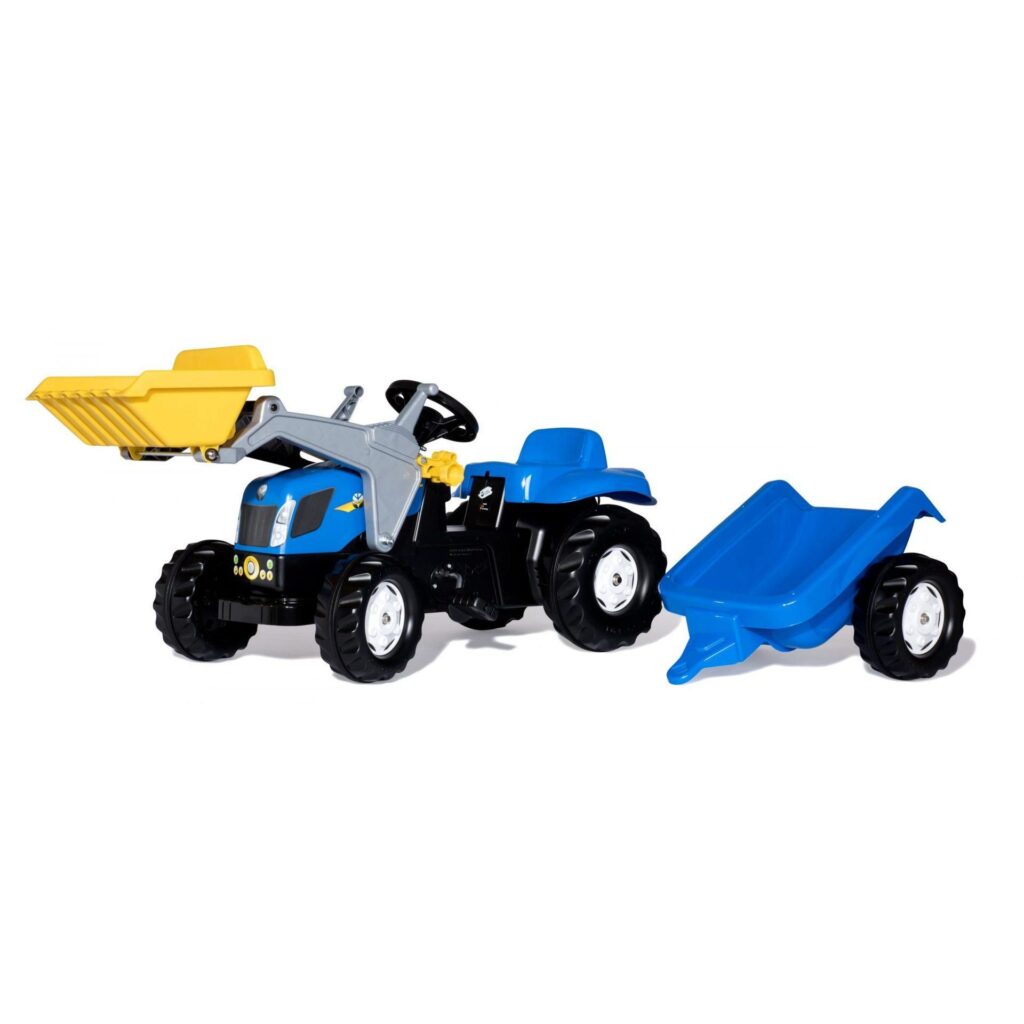 Rolly New Holland T7040 Tractor With Front Loader And Trailer