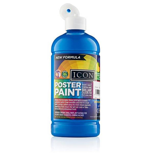 Icon Poster Paint 500ml Cyan