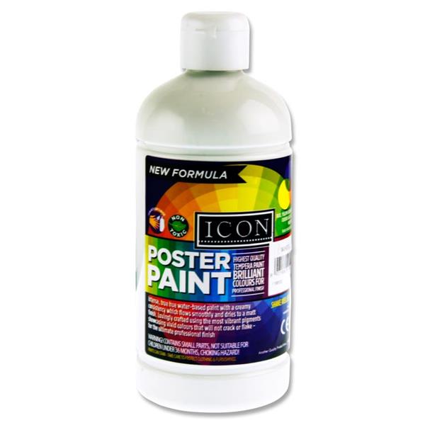 Icon Poster Paint 500ml White