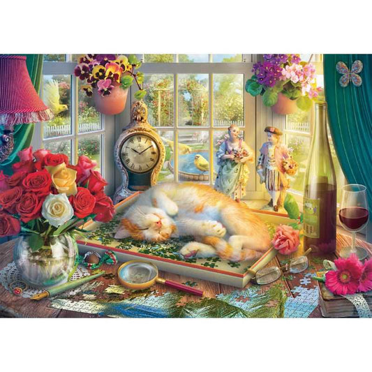 Schmidt Puzzle Time with Cat 1000 Piece Jigsaw Puzzle product image 2