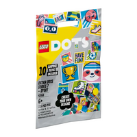 LEGO 41958 packaging showcasing the included DOTS tiles.