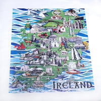 Gosling Games Art Puzzle of Ireland 1000 piece jigsaw puzzle with illustrated Irish landmarks – detail 3