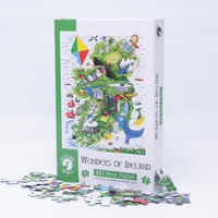 Gosling Games Wonders of Ireland 100 piece jigsaw puzzle box and illustrated map of Ireland – detail 4