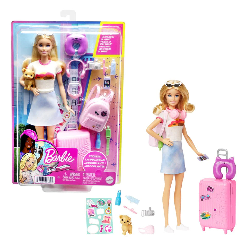 Barbie Doll Malibu Travel Set