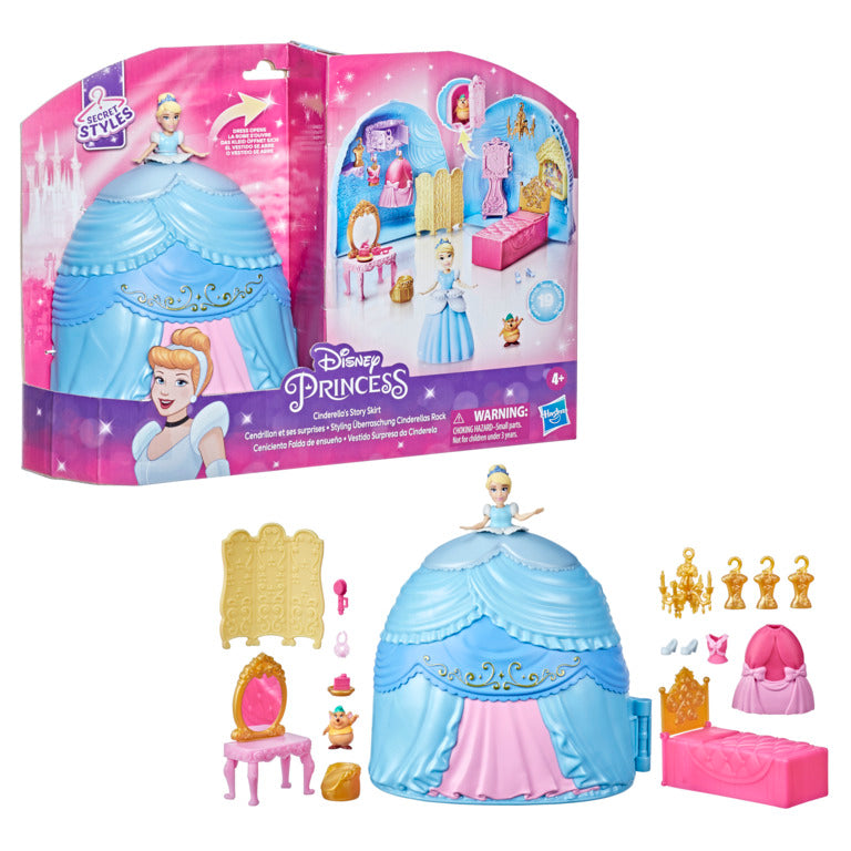 Disney Princess Secret Styles Cinderella Story Skirt Playset