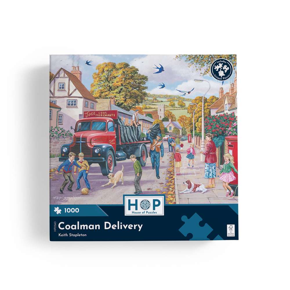House of Puzzles Coalman Delivery 1000 Piece Jigsaw Puzzle image 4