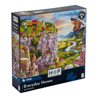 House of Puzzles Everyday Heroes 1000 Piece Jigsaw Puzzle box front