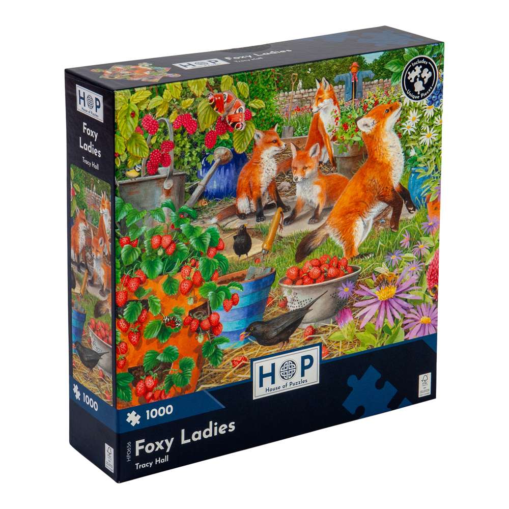 House of Puzzles Foxy Ladies 1000 Piece Jigsaw Puzzle box front