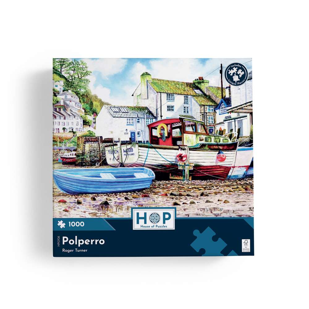 House of Puzzles Polperro 1000 Piece Jigsaw Puzzle image 4