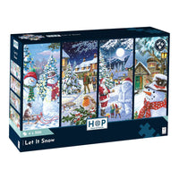 House of Puzzles Let It Snow 4 x 500 Piece Jigsaw Puzzles box front