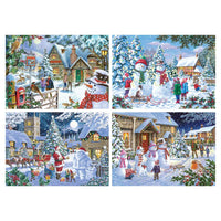 House of Puzzles Let It Snow 4 x 500 Piece Jigsaw Puzzles image 2