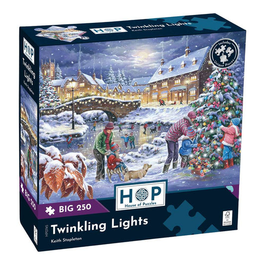 House of Puzzles Twinkling Lights BIG 250 Piece Jigsaw Puzzle box front