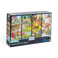 House of Puzzles Seasons on the Green 4 x 500 Piece Jigsaw Puzzles image 4