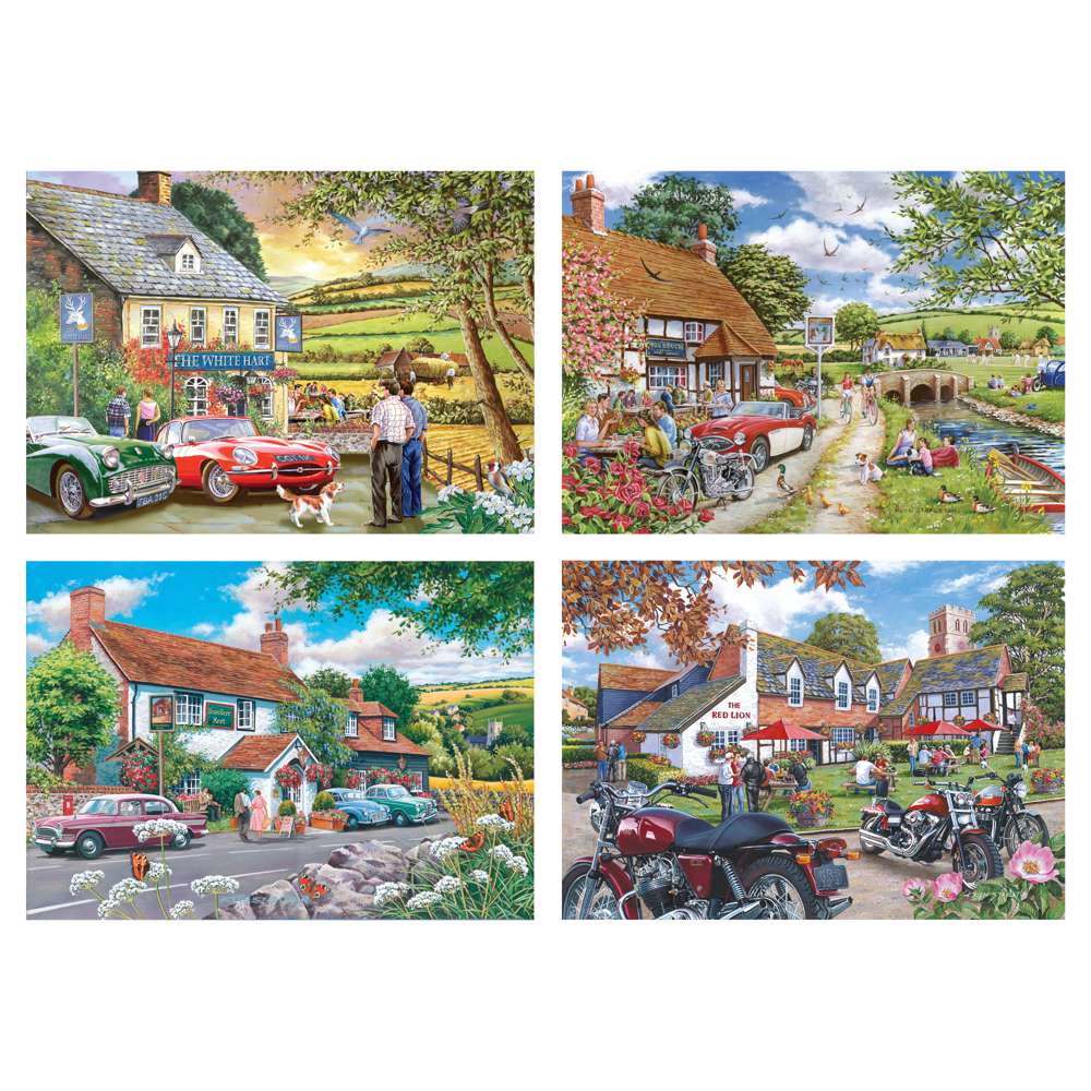 House of Puzzles Tales from the Tavern 4 x 500 Piece Jigsaw Puzzles image 2