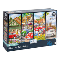 House of Puzzles Nice Day for a Drive 4 x 500 Piece Jigsaw Puzzles box front
