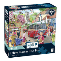 House of Puzzles Here Comes the Bus 500 Piece Jigsaw Puzzle box front