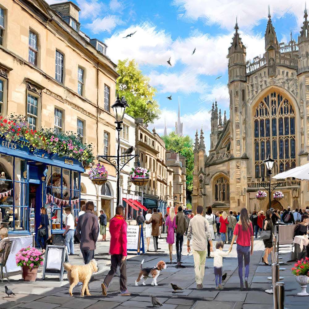 House of Puzzles Beautiful Bath 1000 Piece Jigsaw Puzzle image 3