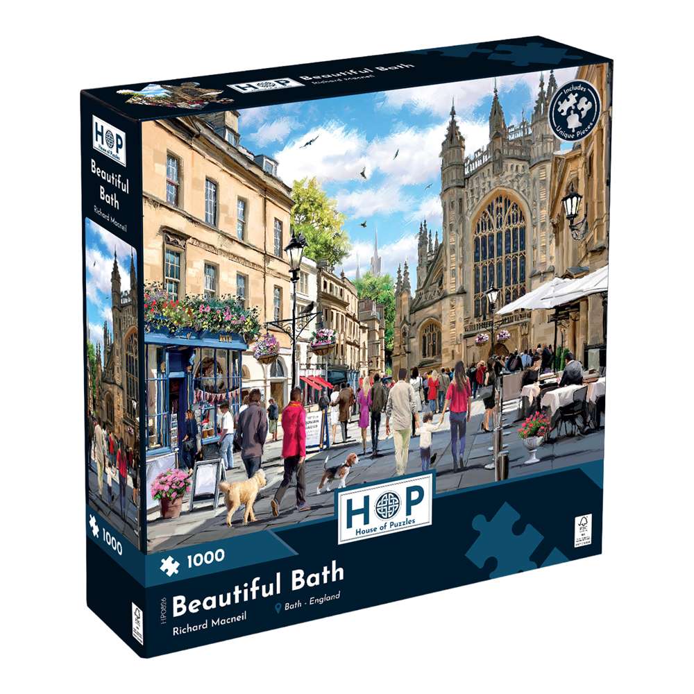 House of Puzzles Beautiful Bath 1000 Piece Jigsaw Puzzle box front