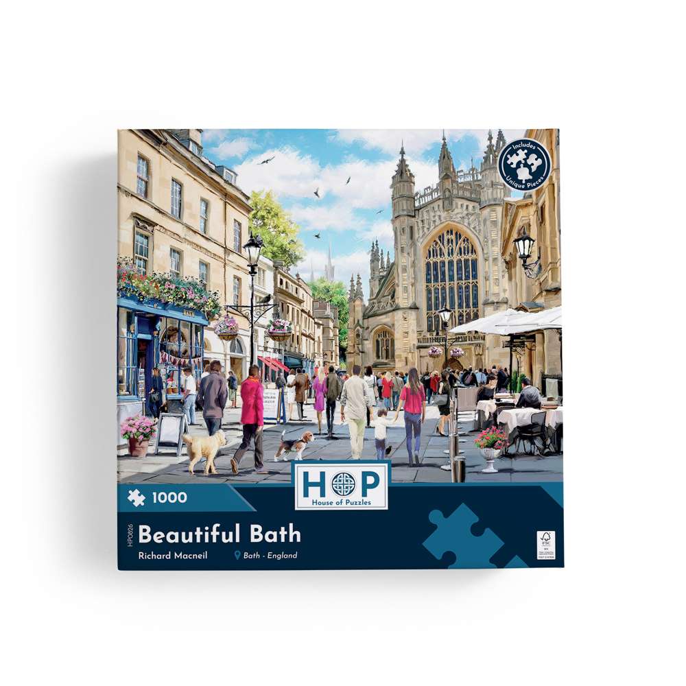 House of Puzzles Beautiful Bath 1000 Piece Jigsaw Puzzle image 4