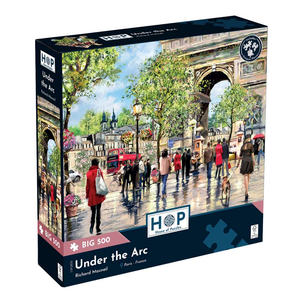 House of Puzzles Under the Arc BIG 500 Piece Jigsaw Puzzle box front