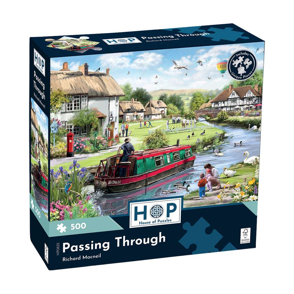 House of Puzzles Passing Through 500 Piece Jigsaw Puzzle box front
