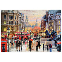 House of Puzzles Twilight in Trafalgar Square 1000 Piece Jigsaw image 2