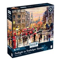 House of Puzzles Twilight in Trafalgar Square 1000 Piece Jigsaw box front