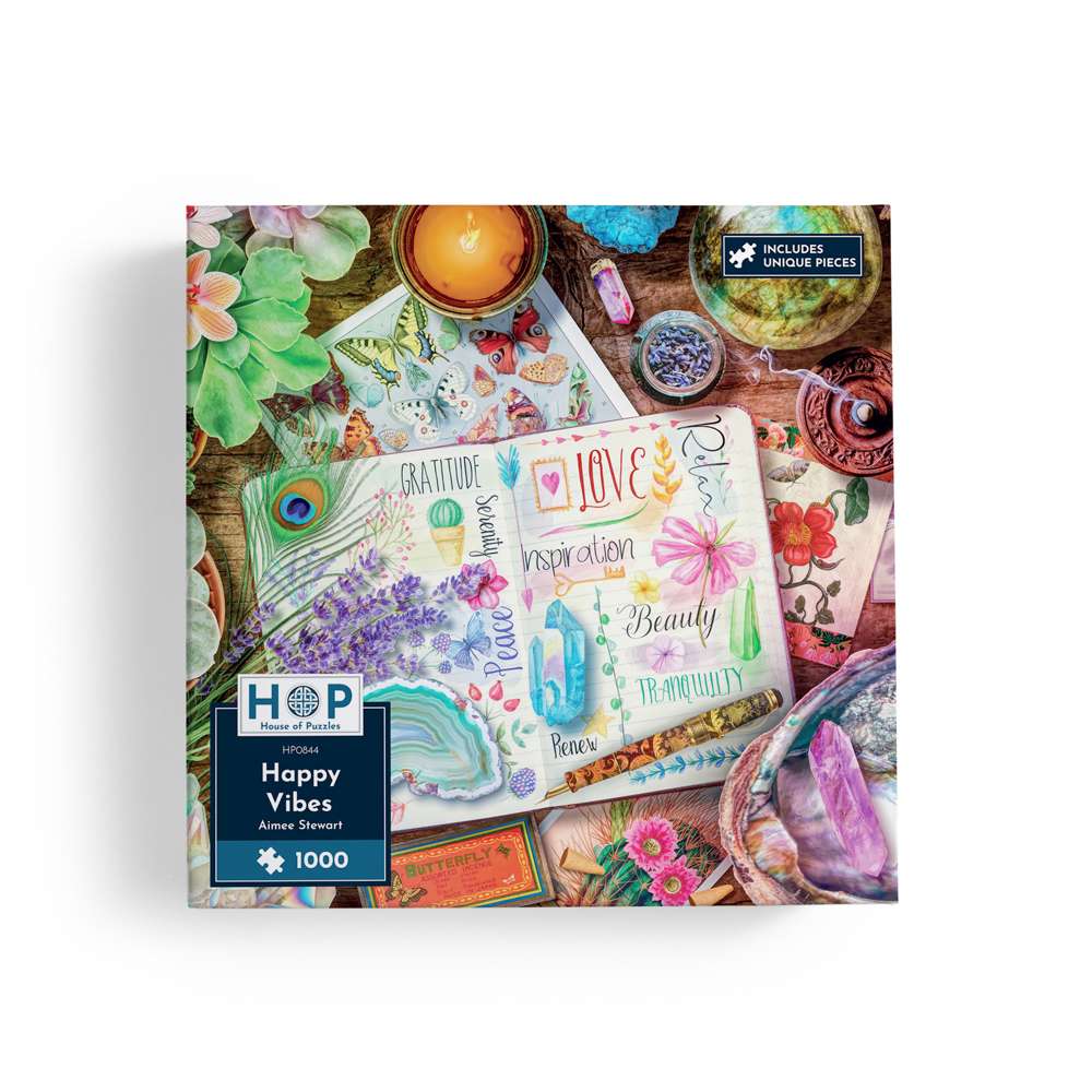 House of Puzzles Happy Vibes 1000 Piece Jigsaw Puzzle image 4