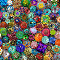 House of Puzzles Glass Buttons 1000 Piece Jigsaw Puzzle image 3