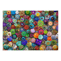 House of Puzzles Glass Buttons 1000 Piece Jigsaw Puzzle image 2