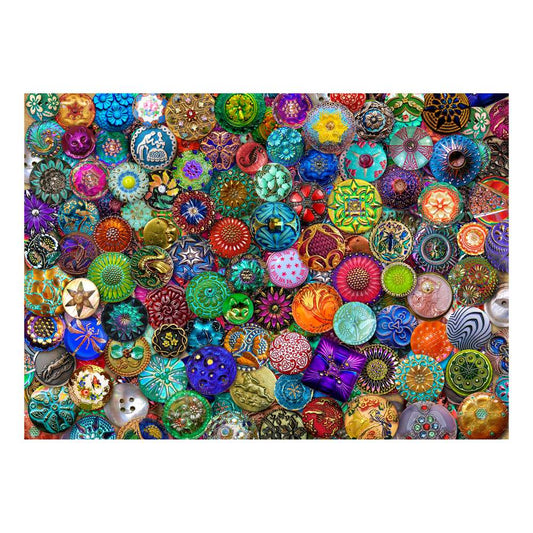 House of Puzzles Glass Buttons 1000 Piece Jigsaw Puzzle image 2