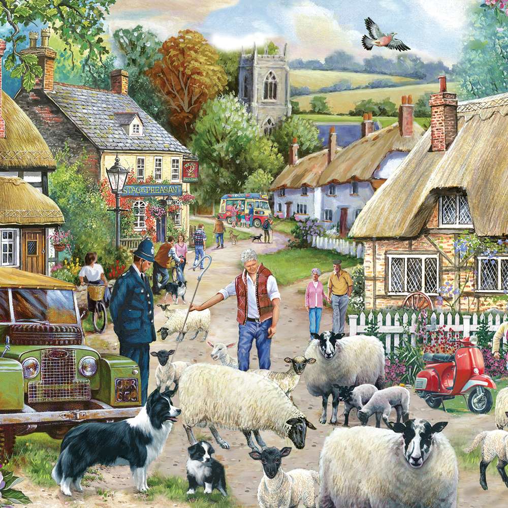 House of Puzzles Where Are Ewe Going 1000 Piece Jigsaw Puzzle image 3