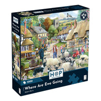 House of Puzzles Where Are Ewe Going 1000 Piece Jigsaw Puzzle box front