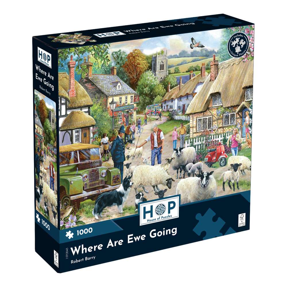 House of Puzzles Where Are Ewe Going 1000 Piece Jigsaw Puzzle box front