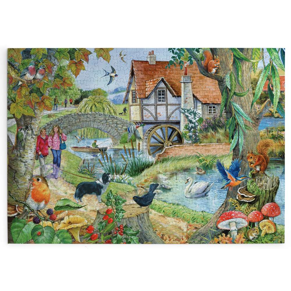 House of Puzzles The Old Mill House 500 Piece Jigsaw Puzzle image 2