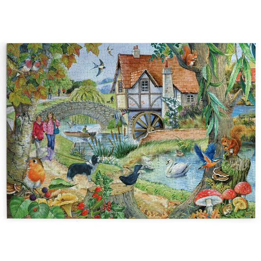 House of Puzzles The Old Mill House 500 Piece Jigsaw Puzzle image 2