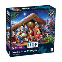 House of Puzzles Away in a Manger BIG 250 Piece Jigsaw Puzzle box front