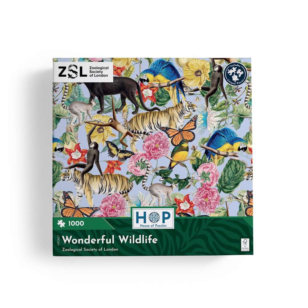 House of Puzzles ZSL Wonderful Wildlife 1000 Piece Jigsaw Puzzle image 3