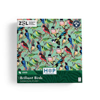 House of Puzzles ZSL Brilliant Birds 1000 Piece Jigsaw Puzzle image 3