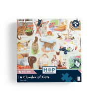 House of Puzzles A Clowder of Cats BIG 500 Piece Jigsaw Puzzle image 4