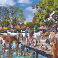House of Puzzles New Forest Ponies 1000 Piece Jigsaw Puzzle image 3