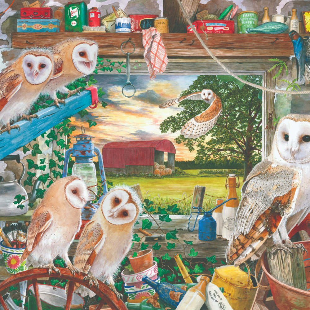House of Puzzles Night Owls BIG 500 Piece Jigsaw Puzzle image 3