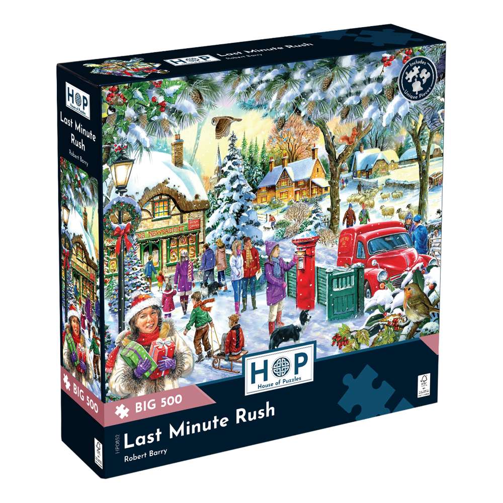House of Puzzles Last Minute Rush BIG 500 Piece Jigsaw Puzzle box front