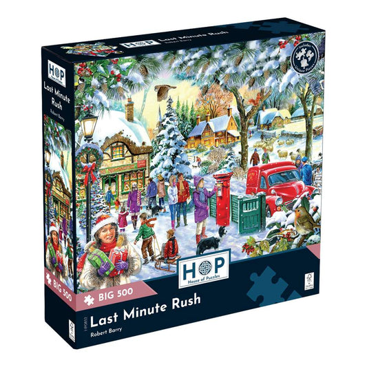 House of Puzzles Last Minute Rush BIG 500 Piece Jigsaw Puzzle box front