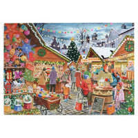 House of Puzzles Christmas Market 1000 Piece Jigsaw Puzzle completed picture